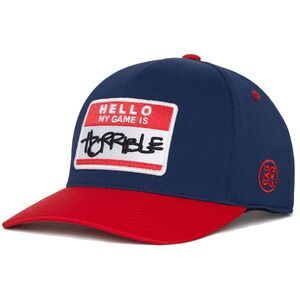 G/FORE Hello My Game Is Horrible Funny Twill Snapback Golf Hat